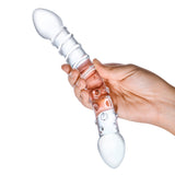10” Double-Trouble Glass Dildo