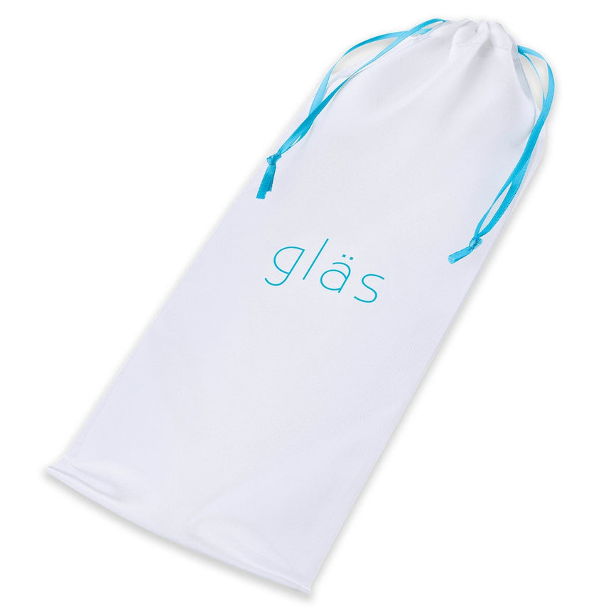 12” Double-Ended Glass Dildo With Anal Beads
