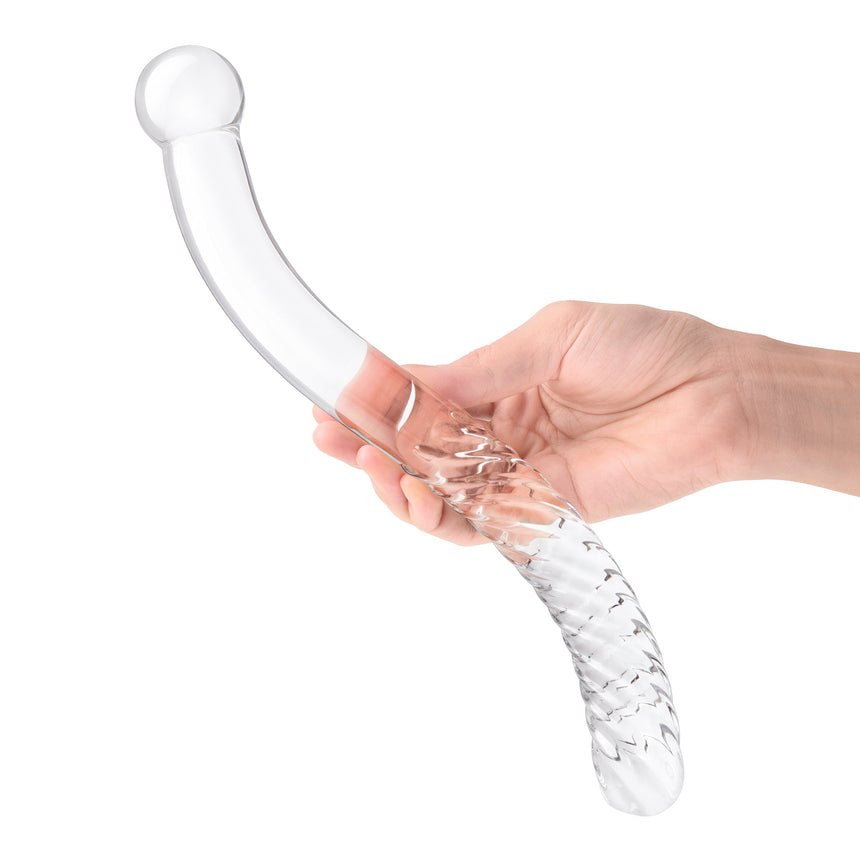 11" Glass Double-Ended Pelvic Wand