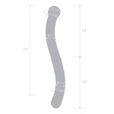 11" Glass Double-Ended Pelvic Wand
