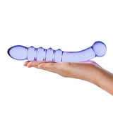 9” Purple Rain Ribbed Dildo