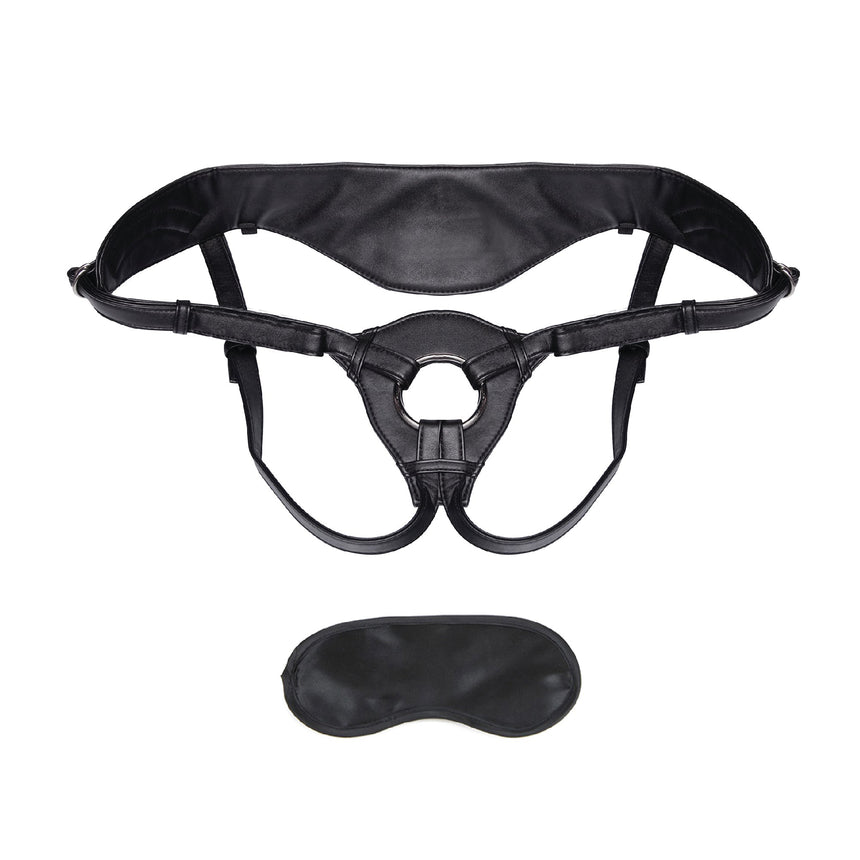 Faux Leather Strap-On Harness