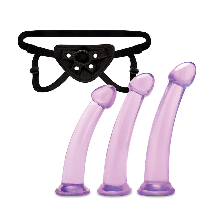 Size Up Three Piece Dildo & Harness Pegging Training Set