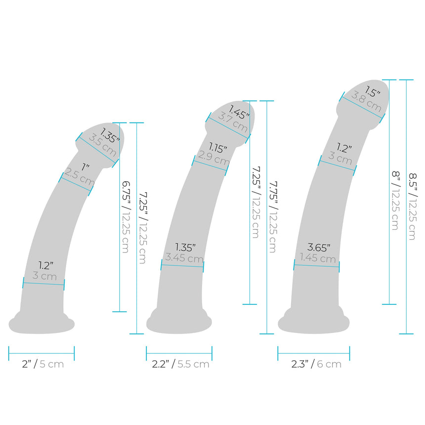 Size Up Three Piece Dildo & Harness Pegging Training Set