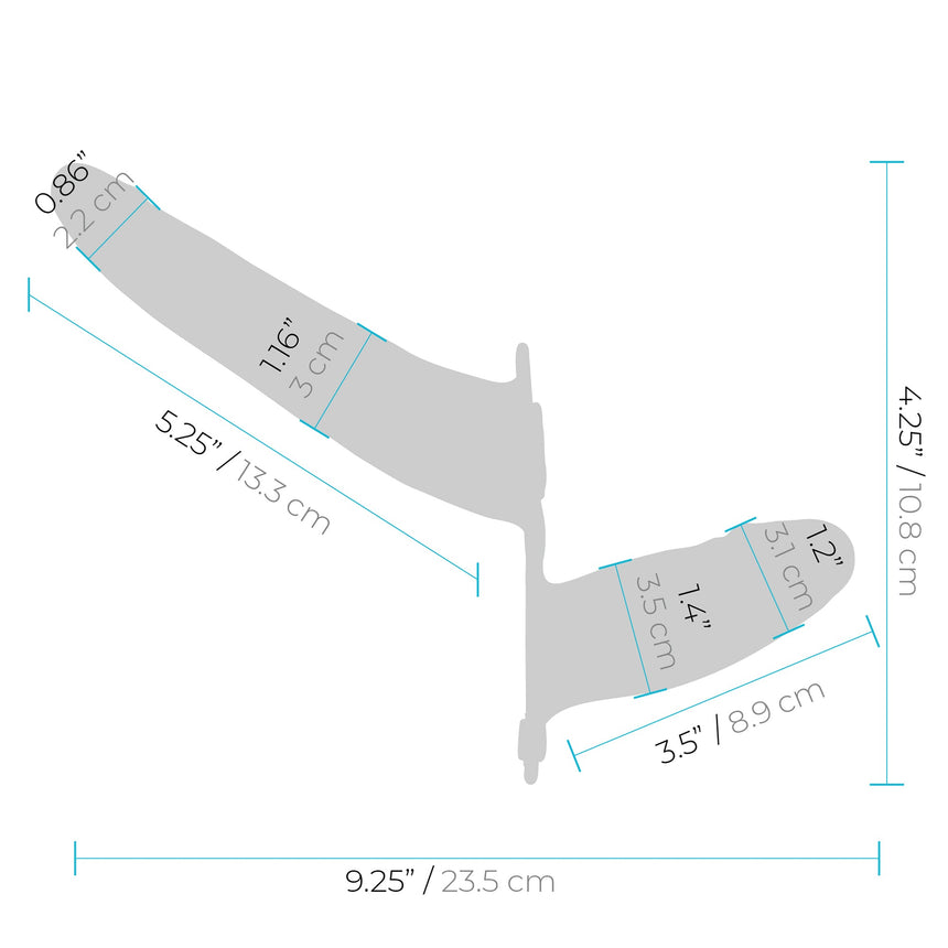 Silicone Strap-On Harness Dildo