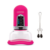 Rechargeable 4-Function Auto Pussy Pump With Clit Clamp