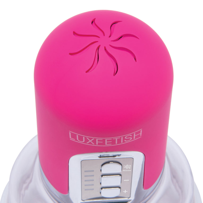 Rechargeable 4-Function Auto Pussy Pump With Clit Clamp
