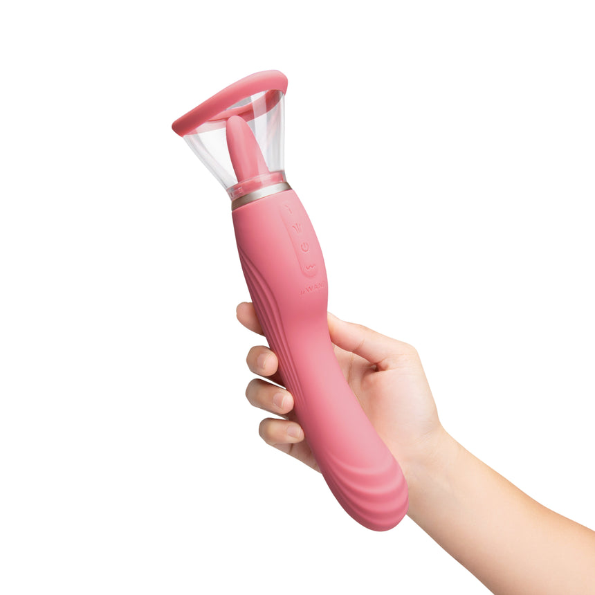 Le Wand  Lick 3-In-1 Rechargeable Double-Ended Vibrator