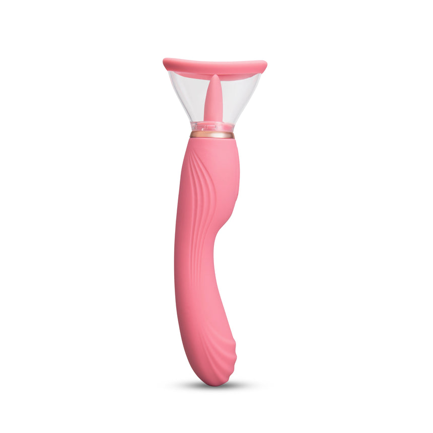 Le Wand  Lick 3-In-1 Rechargeable Double-Ended Vibrator