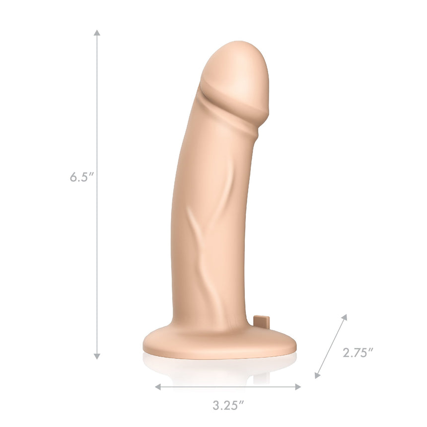 Pegasus 6.5” Realistic Silicone Vibrating Pegging Dildo Set