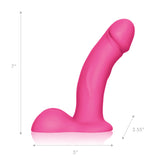 Pegasus 6.5” Realistic Silicone Vibrating Pegging Dildo Set With Balls