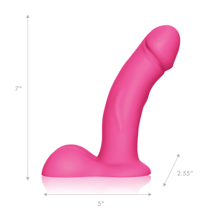 Pegasus 6.5” Realistic Silicone Vibrating Pegging Dildo Set With Balls