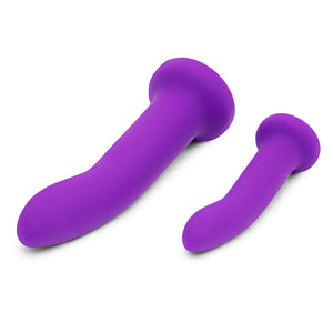 DUO 2pc Silicone 5.5" & 8" Dildo and Harness Set