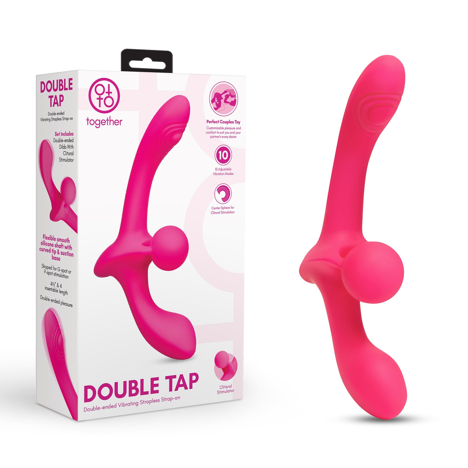 Buy Double Tap Double-Ended Vibrating Strapless Strap-On from $129.00 | Together Vibes Buy Double Tap Double-Ended Vibrating Strapless Strap-On from $129.00 | Together Vibes