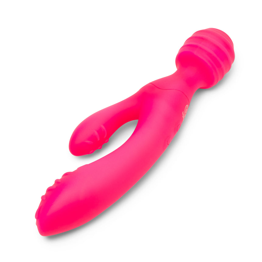 Tri Delight Dual-Ended Triple Stim Wand & Rabbit Vibrator