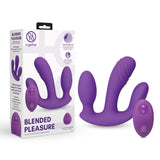 Blended Pleasure Remote Controlled Triple-Pronged Vibrator