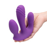 Blended Pleasure Remote Controlled Triple-Pronged Vibrator