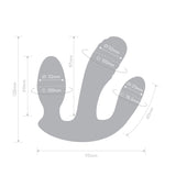 Blended Pleasure Remote Controlled Triple-Pronged Vibrator