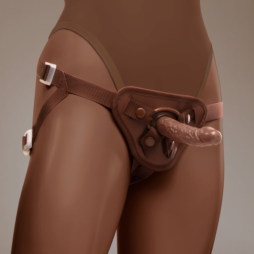 NudeFit Fully Adjustable Unisex Strap-On Harness with 3 O-Rings