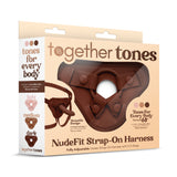 NudeFit Fully Adjustable Unisex Strap-On Harness with 3 O-Rings