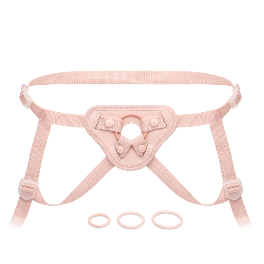 NudeFit Fully Adjustable Unisex Strap-On Harness with 3 O-Rings