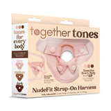NudeFit Fully Adjustable Unisex Strap-On Harness with 3 O-Rings