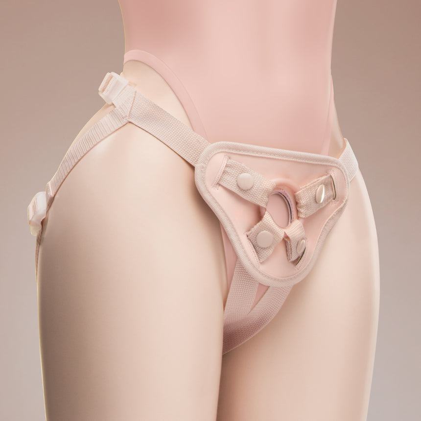 NudeFit Fully Adjustable Unisex Strap-On Harness with 3 O-Rings