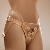 NudeFit Fully Adjustable Unisex Strap-On Harness with 3 O-Rings
