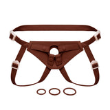 NudeFit FlexCurv Fully Adjustable Unisex Strap-On Harness with 3 O-Rings