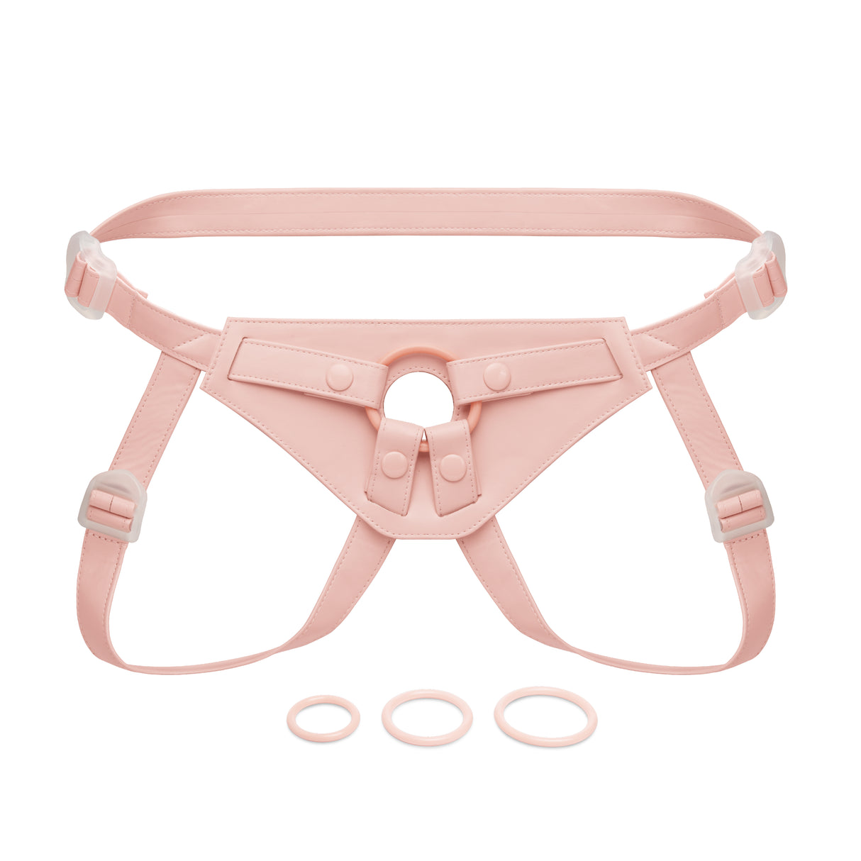 NudeFit FlexCurv Fully Adjustable Unisex Strap-On Harness with 3 O-Rings