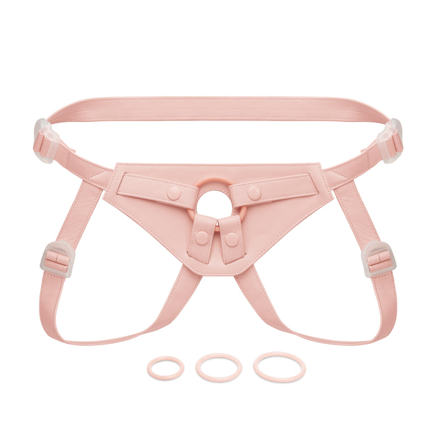 NudeFit FlexCurv Fully Adjustable Unisex Strap-On Harness with 3 O-Rings