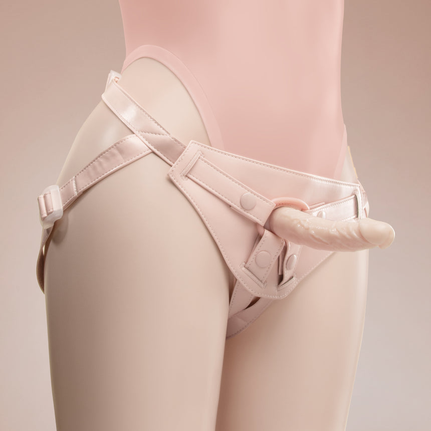NudeFit FlexCurv Fully Adjustable Unisex Strap-On Harness with 3 O-Rings