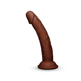 Together Tones 6.75 Inch Realistic Curved Strap-On Dildo with Flared Suction Base