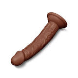 Together Tones 6.75 Inch Realistic Curved Strap-On Dildo with Flared Suction Base