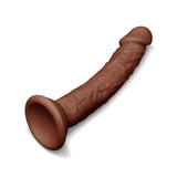Together Tones 6.75 Inch Realistic Curved Strap-On Dildo with Flared Suction Base