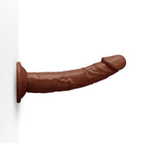 Together Tones 6.75 Inch Realistic Curved Strap-On Dildo with Flared Suction Base