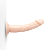 Together Tones 6.75 Inch Realistic Curved Strap-On Dildo with Flared Suction Base