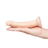 Together Tones 6.75 Inch Realistic Curved Strap-On Dildo with Flared Suction Base