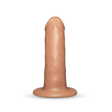 Together Tones 6.5 Inch Realistic Girthy Strap-On Dildo with Flared Suction Base