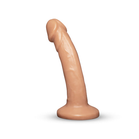 Together Tones 8 Inch Realistic Curved Strap-On Dildo with Flared Suction Base