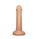 Together Tones 8 Inch Realistic Curved Strap-On Dildo with Flared Suction Base