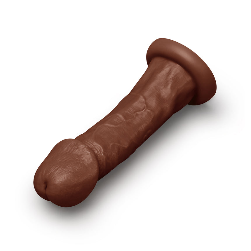 Together Tones 9 Inch Realistic Girthy Strap-On Dildo with Flared Suction Base