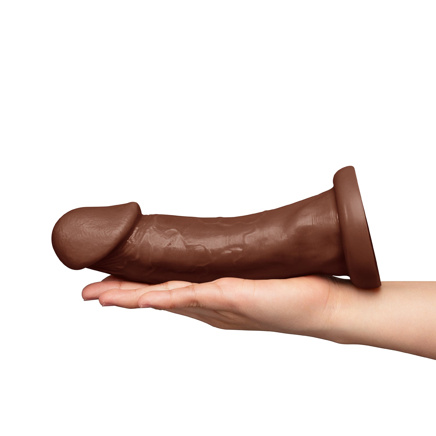 Together Tones 9 Inch Realistic Girthy Strap-On Dildo with Flared Suction Base