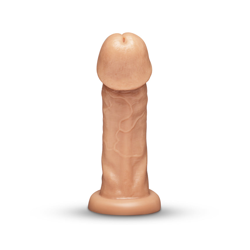 Together Tones 9 Inch Realistic Girthy Strap-On Dildo with Flared Suction Base