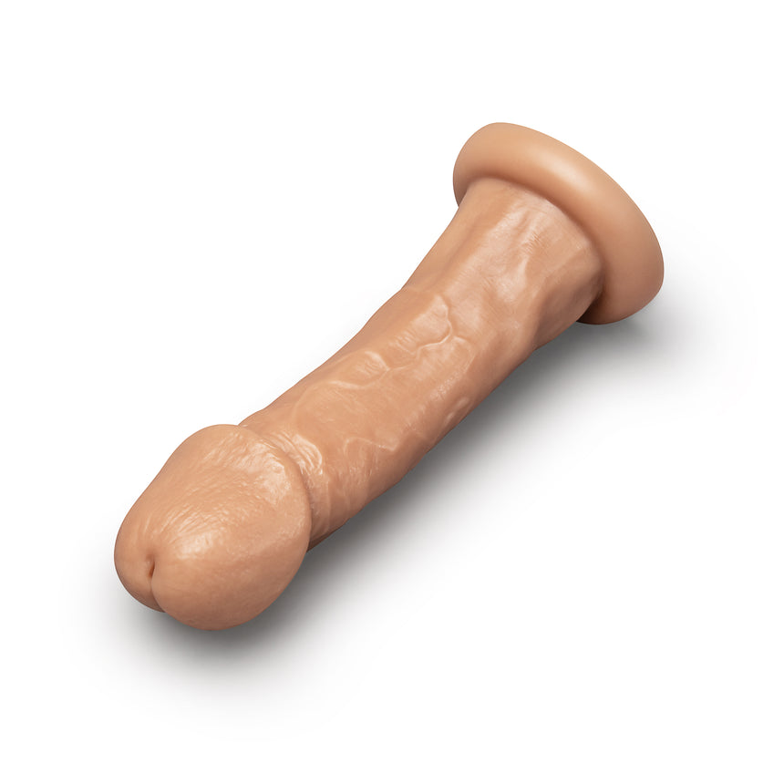 Together Tones 9 Inch Realistic Girthy Strap-On Dildo with Flared Suction Base