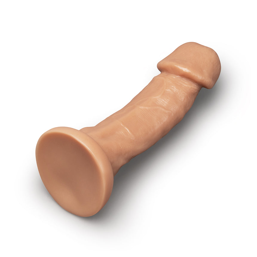 Together Tones 9 Inch Realistic Girthy Strap-On Dildo with Flared Suction Base
