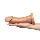 Together Tones 9 Inch Realistic Girthy Strap-On Dildo with Flared Suction Base