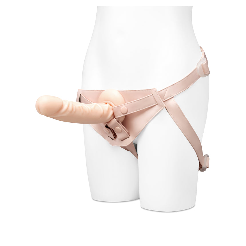 Together Tones 8.25 Inch Realistic Strap-On Dildo with Flared Suction Base