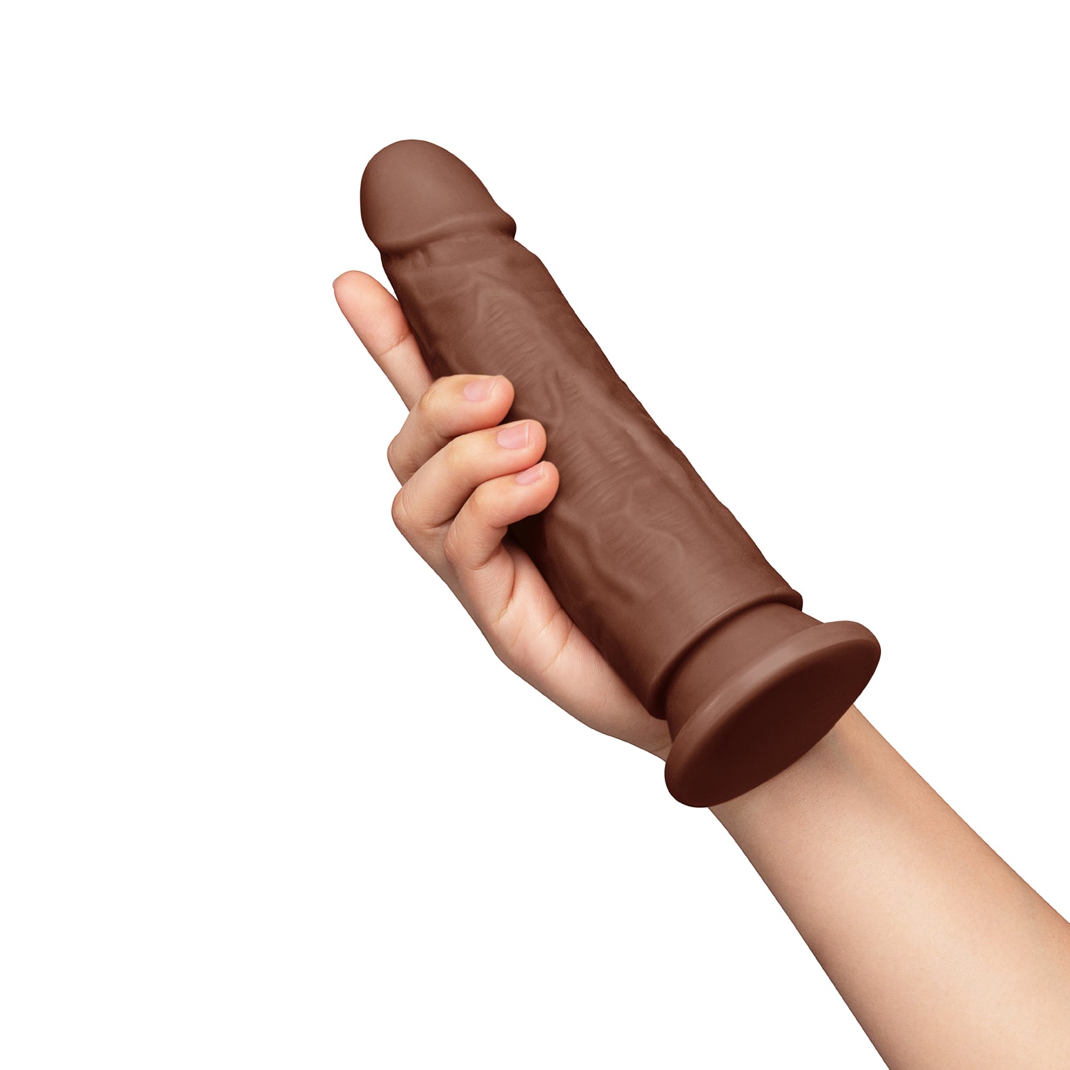 Together Tones 7.75 Inch Realistic Girthy Strap-On Dildo with Flared Suction Base