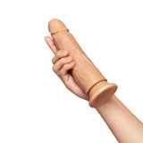 Together Tones 7.75 Inch Realistic Girthy Strap-On Dildo with Flared Suction Base